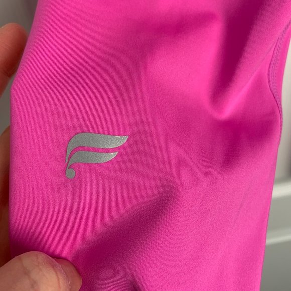 Fabletics Trinity Motion365+ High Waisted Capri Pink/Periwinkle Leggings Size S - Picture 8 of 15
